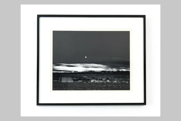 Ansel Adams "Moonrise, Hernandez", sold for $37,500 (2018)