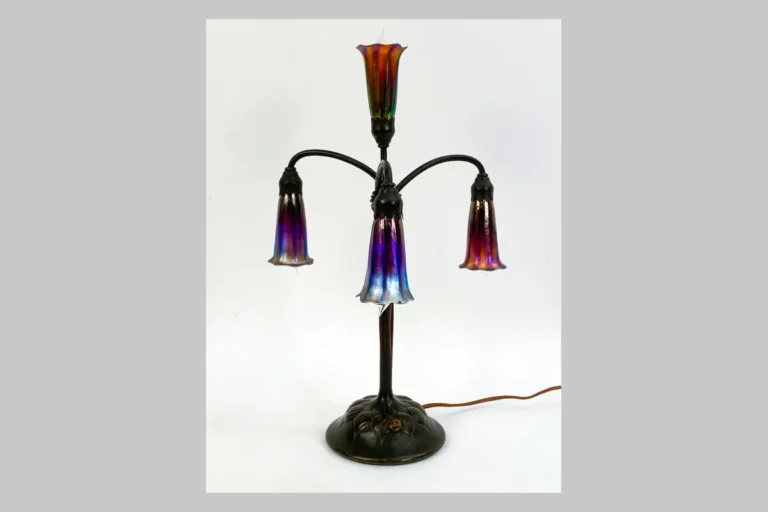 Tiffany Studios four-light Lily lamp, sold for $30,000 (2024)